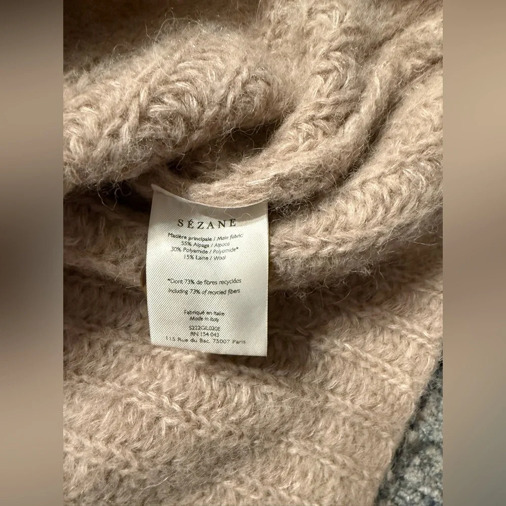 Sézane Basile Cardigan in Light Beige XL Pristine Condition - Picture 5 of 7